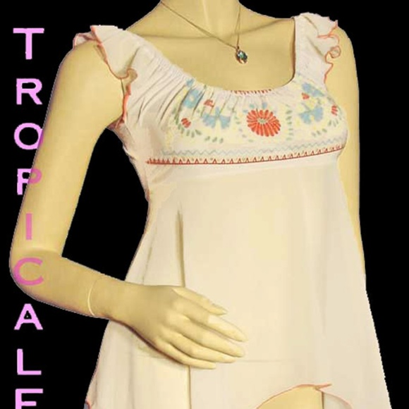 New Y2K Womens Asymmetrical Sheer Top S Made USA Fairycore Boho Fairy Princess - Picture 2 of 8